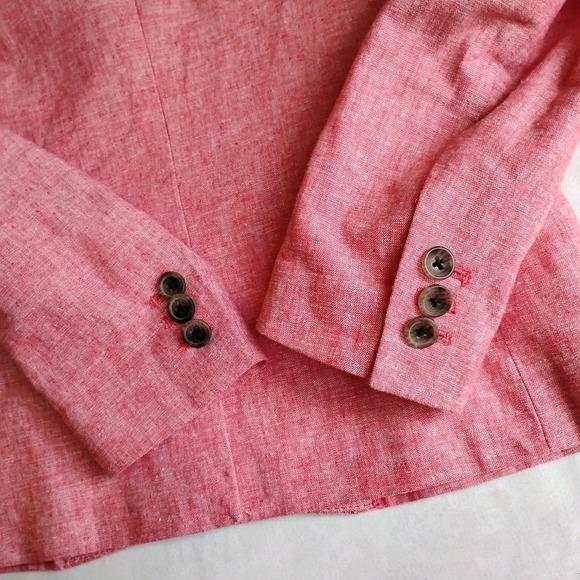 J Crew Blazer 00 Schoolboy Linen Blend Two Button Office‎ Preppy Work Corp - Picture 15 of 16